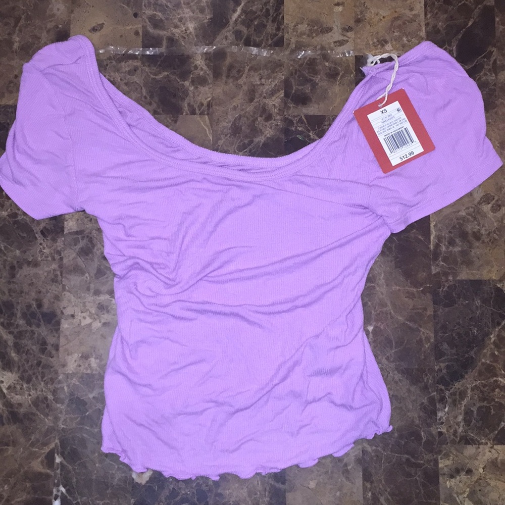 Lavender crop top